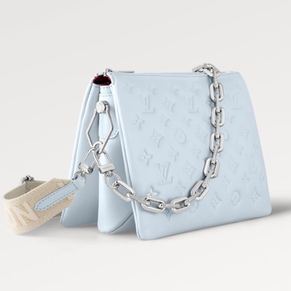 🩵 LOUIS VUITTON COUSSINE PM ICE BLUE BRAND NEW W BOX 🩵